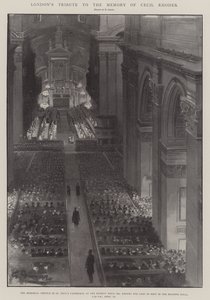 Londons Tribut an das Andenken an Cecil Rhodes von G.S. Amato
